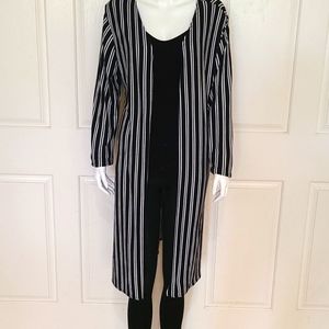 Olivia Rae black & white duster